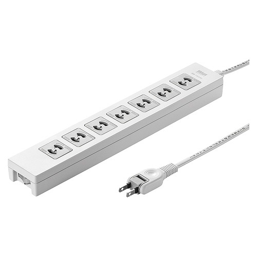 サンワサプライ(Sanwa Supply) 電源タップ 2m TAP-F27-2Z(36714)
