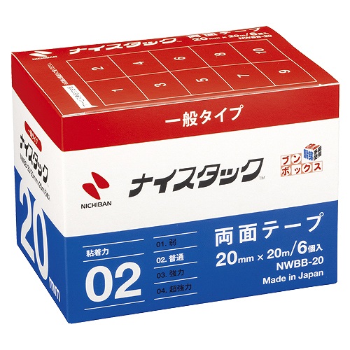 ˥Х(Nichiban) ʥå ֥ܥå 20mm20m 1Ȣ(6) NWBB-20(09157)