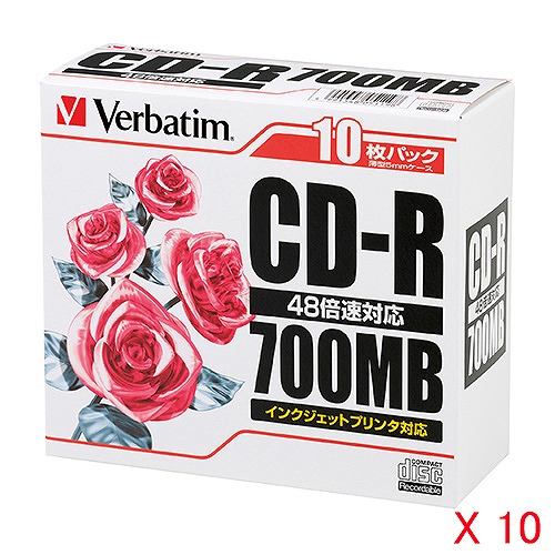 С٥(Verbatim) CD-R 1å(1010) SR80PP10C(60777)