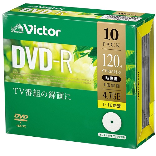 IOǡ ϿDVD-R ץ饱 1(10P) VHR12JP10J1(49754)