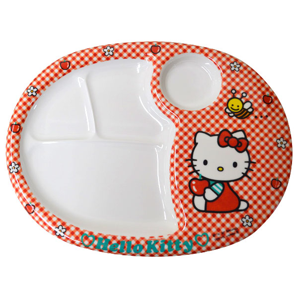 ニューキティ ランチ皿 大 メラミン かわいいお皿で楽しくお食事を MC-31NK(0382020)