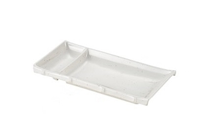 エンテック(Entec) シンプル食器 千羽鶴 角仕切皿 マーブル SP-32(056284-002)
