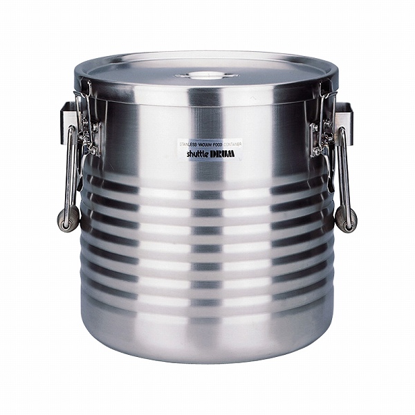 サーモス(THERMOS) 18-8 高性能保温食缶 シャトルドラム 16L 手付 JIK-W16(ADV01016)