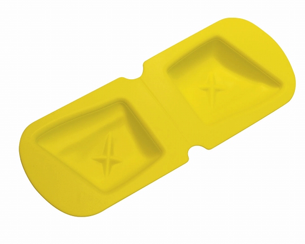 アサヒ ソフト食シリコン型 イエロー 魚型 AS-Y(BSL3002)
