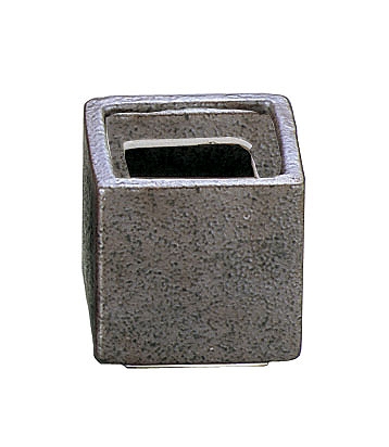 スタックカスター 楊枝入 いぶし黒 瀬戸焼 T03-12(RKS6101)
