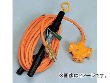 ハタヤリミテッド/HATAYA とび延長コード 屋外用 2P/2P接地付兼用PL付とび出しプラグ仕様 10m オレンジ(O) WX-103K JAN：4930510312354 入数：1個