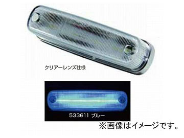 ジェットイノウエ LED4 車高灯ランプNEO 3D ブルー 36×132×高さ35mm 533611