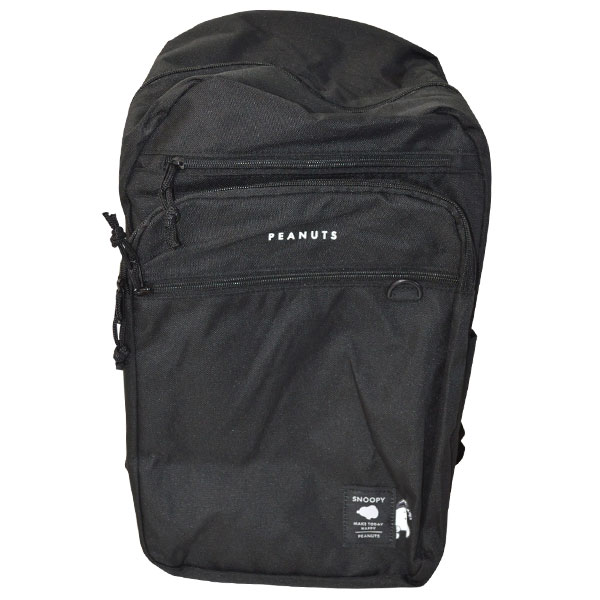 スヌーピー リュック のぞきみ ブラック 容量30L 通勤通学やレジャーに CRX122134(BK)