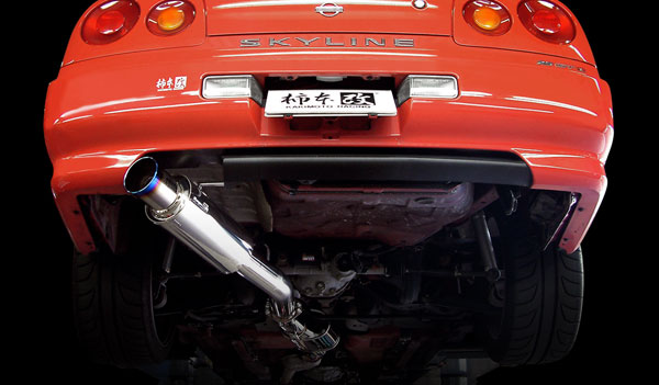 柿本改 Regu.06 & R マフラー 日産 スカイライン クーペ GF-ER34 RB25DET 25GTターボ 2WD(FR) 5MT/4AT 2500cc 1998年05月～2001年06月 N21348