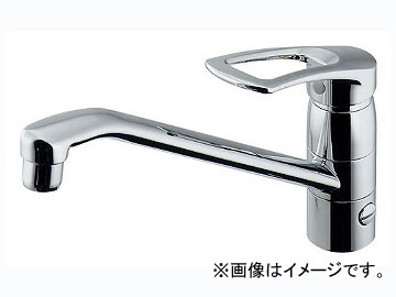 カクダイ シングルレバー混合栓（分水孔つき） 品番：117-063-180 JAN：4972353032792