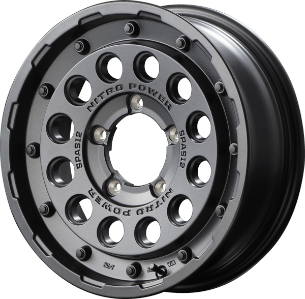 MID NITRO POWER H12 SHOTGUN ホイール バレルブラック 16インチ×5.5J ＋20 5H139.7 国産車 入数：1台分(4本)