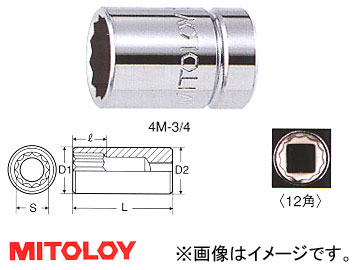 ߥȥ/MITOLOY 1/2(12.7mm) ڥå(ɥ) 12 7/8inch 4M-7/8