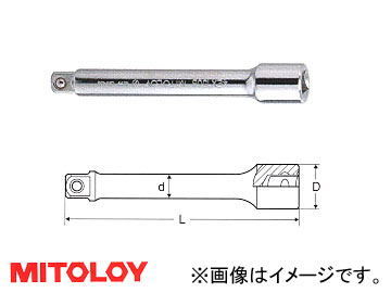 ߥȥ/MITOLOY 1/2(12.7mm) ƥ󥷥С 75mm 4EX75
