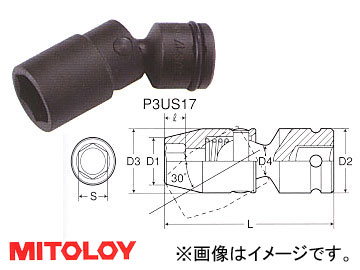 ߥȥ/MITOLOY 3/8(9.5mm) ѥȥ ˥С륽å 6 18mm P3US18