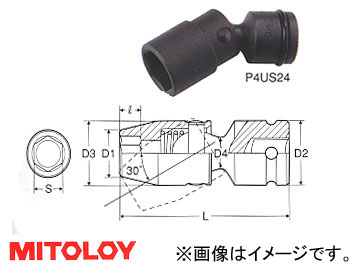 ߥȥ/MITOLOY 1/2(12.7mm) ѥȥ ˥С륽å 6 22mm P4US22