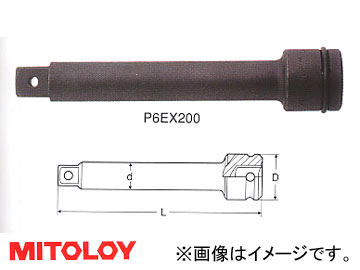 ߥȥ/MITOLOY 3/4(19.0mm) ѥȥ ƥ󥷥С 200mm P6EX200