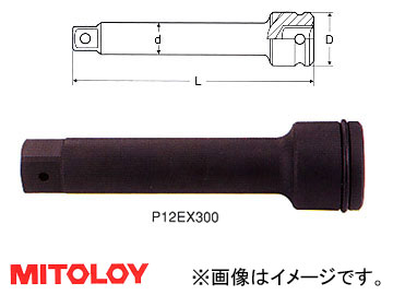 ߥȥ/MITOLOY 1-1/2(38.1mm) ѥȥ ƥ󥷥С 250mm P12EX250 - ɥĤ