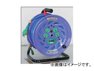 ư/NICHIDO 顼ɥ 100V 30m ݥåץ饰ϳݸѥ֥졼 ֥롼 NFC-EB34-B JAN4937305041185