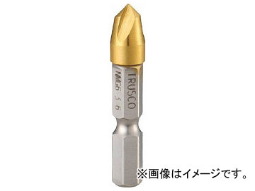 トラスコ中山/TRUSCO 六角軸ナイスメンG 3枚刃 6mm チタンコーティング NMG636(4098510) JAN：4989999180220