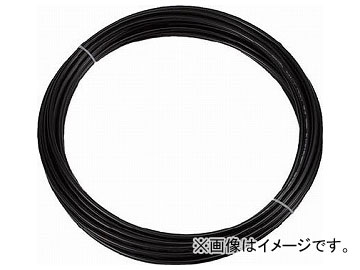 トラスコ中山/TRUSCO ポリウレタンチューブ 4×2.5mm 10m巻 ブラック