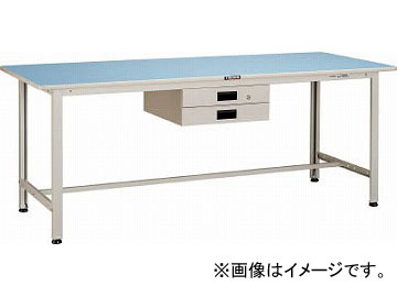 トラスコ中山/TRUSCO BO型軽量作業台 1800X900 薄型2段引出付