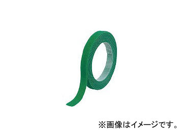 トラスコ中山 マジックバンド結束テープ 両面 幅40mm×長さ1.5m 緑 MKT