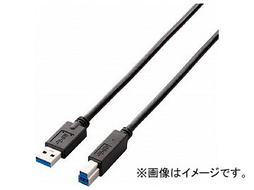 エレコム USB3.0ケーブル（A-B） USB3-AB10BK/RS(7594623)