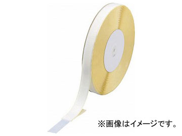 トラスコ中山 面ファスナー 糊付A側 16mm×25m 白 TMAN-1625-W(7992688)