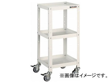 トラスコ中山 ラビットワゴン 500×500 ウレタン車輪 W色 RBW-753U W(8183161)