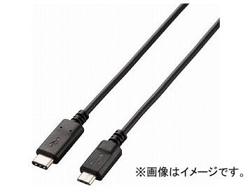 쥳 USB2.0֥ C-miniB ǧ 3A1.0m U2C-CM10NBK(7923139)