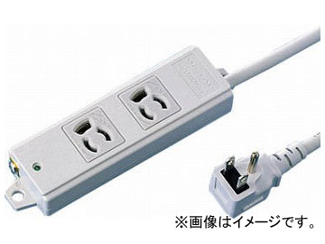 SANWA 工事物件タップ 抜け止めコンセント TAP-KE2L-1(8183967)