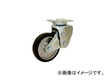 シシクアドクライス/SISIKU 緩衝キャスター 固定 200径 ゴム車輪