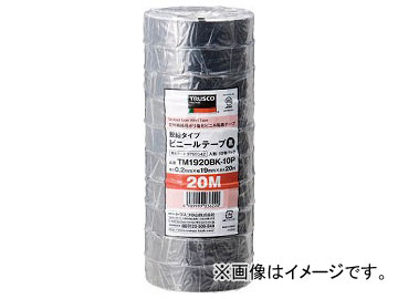 ȥ饹滳/TRUSCO æ ӥˡơ 1920m ֥å 10ѥå TM1920BK10P(3759342) JAN4989999036220