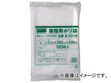 ȥ饹滳/TRUSCO ݥ 300߲200t0.1 100 Ʃ B2030(3539652) JAN4989999018417