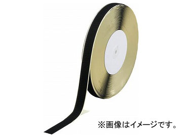 トラスコ中山/TRUSCO 面ファスナー 糊付A側 幅25mm×長さ25m 黒
