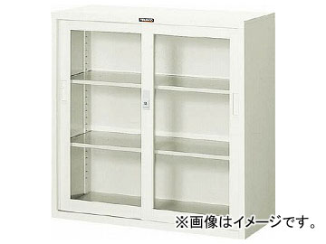 トラスコ中山/TRUSCO スタンダード書庫(D400) ガラス引違 880×H880 N303G(5070236) JAN：4989999763249
