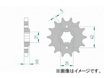 アファム Fスプロケット 品番：21501-16 スチール 530-16 ヤマハ XJ400/D/Z/ZS/ZE 1982年 JAN：4548664332571
