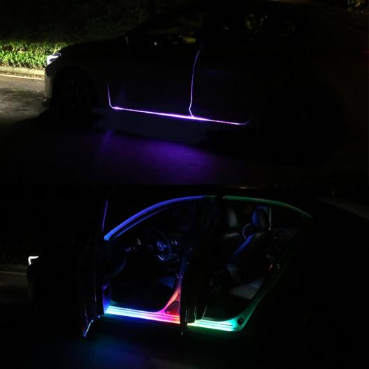 車用ライト RGB フレキシブル LED ライト ストリップ ドア ワーニング