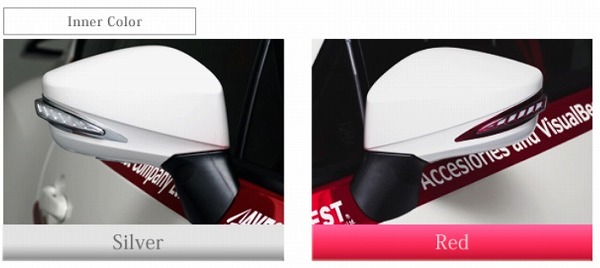 AVEST VerticalArrow ドアミラーウインカー レッド×ホワイトLED 未塗装