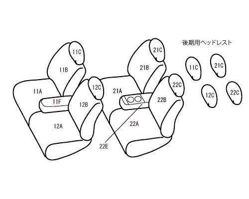 ベレッツァ ベーシックα シートカバー ダイハツ アトレーワゴン/スバル