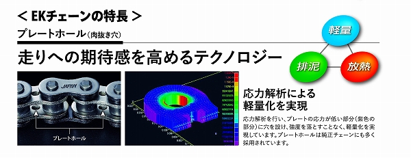 EKチェーン/江沼チェーン SRXシリーズ シールチェーン ブルー 525 134L