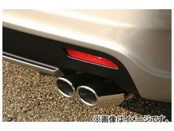 乱人 Black Edition SUS304+80ΦWチタニウムテールマフラー トヨタ プリウス NHW20