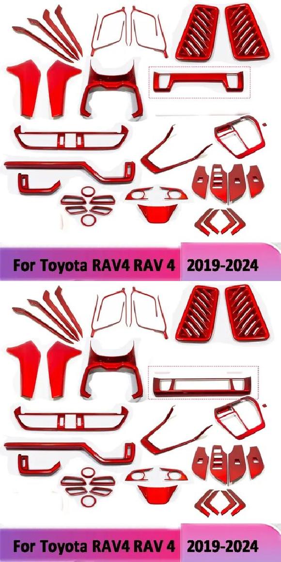 ѡ Ŭ: ȥ西 RAV4 2019 2020-2023 2024 ABS å ƥꥢ ꡼ 󥽡  ե ѥͥ AC ɥ å С ȥ 14å 114å 2 SR-AA-0613