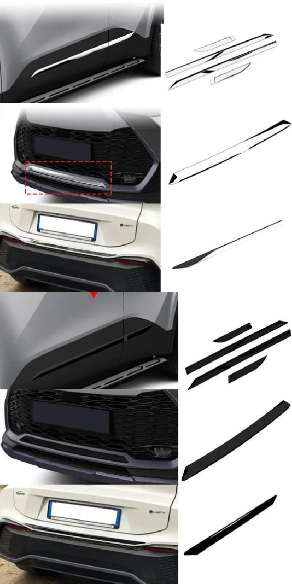 ѳѡ Ŭ: ȥ西 CHR C-HR 2024 2025 ABS  ֥å  ɥ ܥǥ ⡼ǥ ե ꥢ Хѡ    3åȡԥ ֥å 3å SR-AA-0705