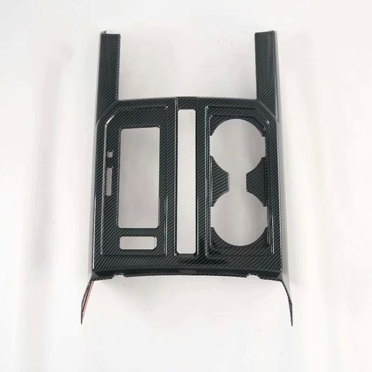 車用内装パーツ 適用: フォード/FORD ラプター F150 2017 2018 2019 2020 カーボンファイバー ギア シフト パネル センター コンソール カバー トリム フレーム アクセサリー SR-AA-4408