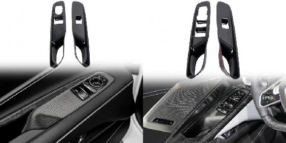 ѡ ϥɥ Ŭ: ܥ졼/CHEVROLET ٥å C8 2020-2023 ƥꥢ ե ɥ ɥ å ե ܥ С ȥ 2ԡ ϥ SR-BB-5827