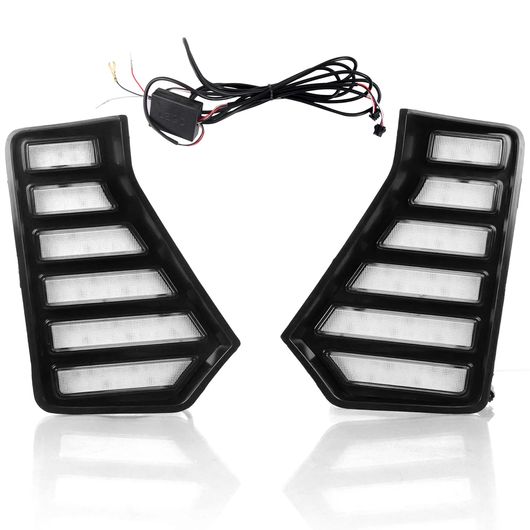 ѥ饤 2ԡ LED ǥ˥󥰥饤 Ŭ: ȥ西  2024 2025 DRL LED ǥ˥󥰥饤 ե ʥߥå 󥫡 12V SR-BB-5943