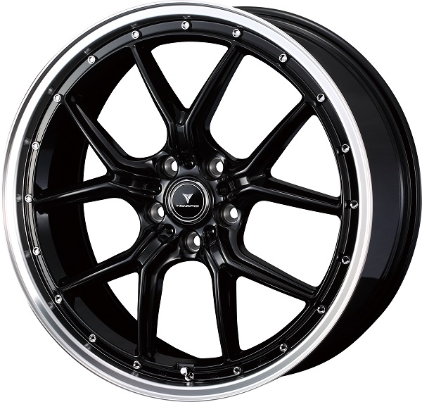 NOVARIS ASSET S1 ۥ BLACK/RIM POLISH 187.5J 38 5H114.3 1ʬ(4) 41331