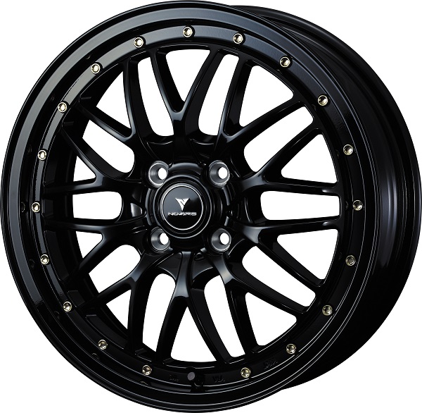 NOVARIS ASSET M1 ۥ BLACK/RIM POLISH 165.0J 45 4H100 1ʬ(4) 41081