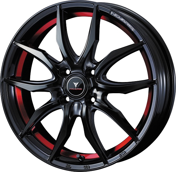NOVARIS ROHGUE VF ۥ PIANO BLACK/RED LINE 154.5J 45 4H100 1ʬ(4) 40061